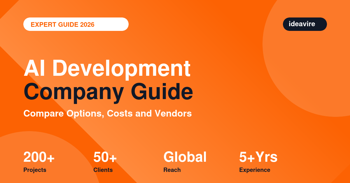 AI development company comparison and pricing guide 2026 by IdeaVire