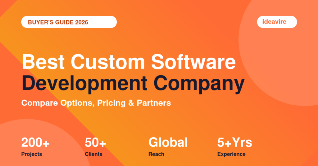 Best custom software development company buyer guide 2026 by IdeaVire