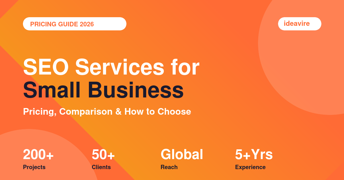 SEO services for small business pricing and comparison guide 2026 by IdeaVire