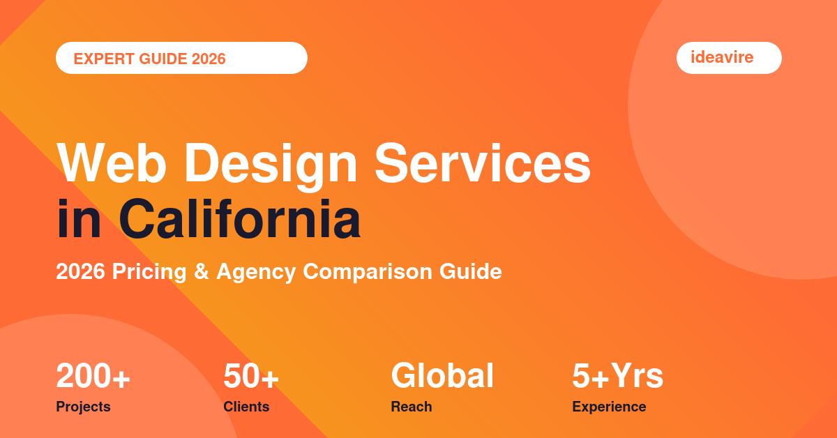 Web design services in California 2026 pricing and agency comparison guide by IdeaVire